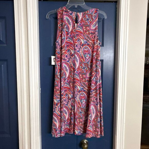 Anne Klein Paisley Print Sleeveless Slip Dress Size 6 NWT - Picture 5 of 8